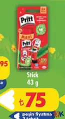 PRİTT STİCK YAPIŞTIRICI 43 G PRİTT STİCK YAPIŞTIRICI 43 G
